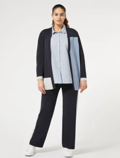 Best Marina Rinaldi Stretch viscose cardigan MIDNIGHTBLUE