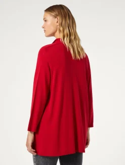 Clearance Marina Rinaldi Stretch viscose crepe cardigan RED