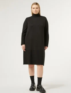 Outlet Marina Rinaldi Stretch viscose dress BLACK