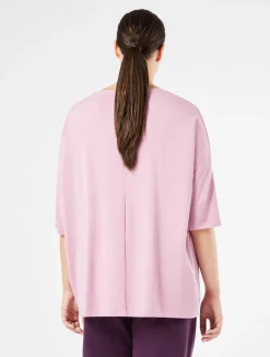 Sale Marina Rinaldi Stretch viscose jersey T-shirt ANTIQUEROSE
