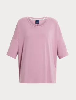 Sale Marina Rinaldi Stretch viscose jersey T-shirt ANTIQUEROSE
