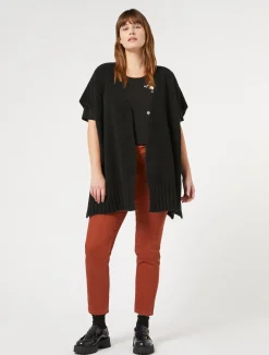 Fashion Marina Rinaldi Stretch viscose jersey T-shirt BLACK
