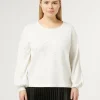Hot Marina Rinaldi Stretch viscose jumper WHITE