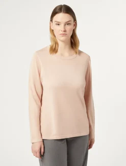 Outlet Marina Rinaldi Stretch viscose jumper MAUVE