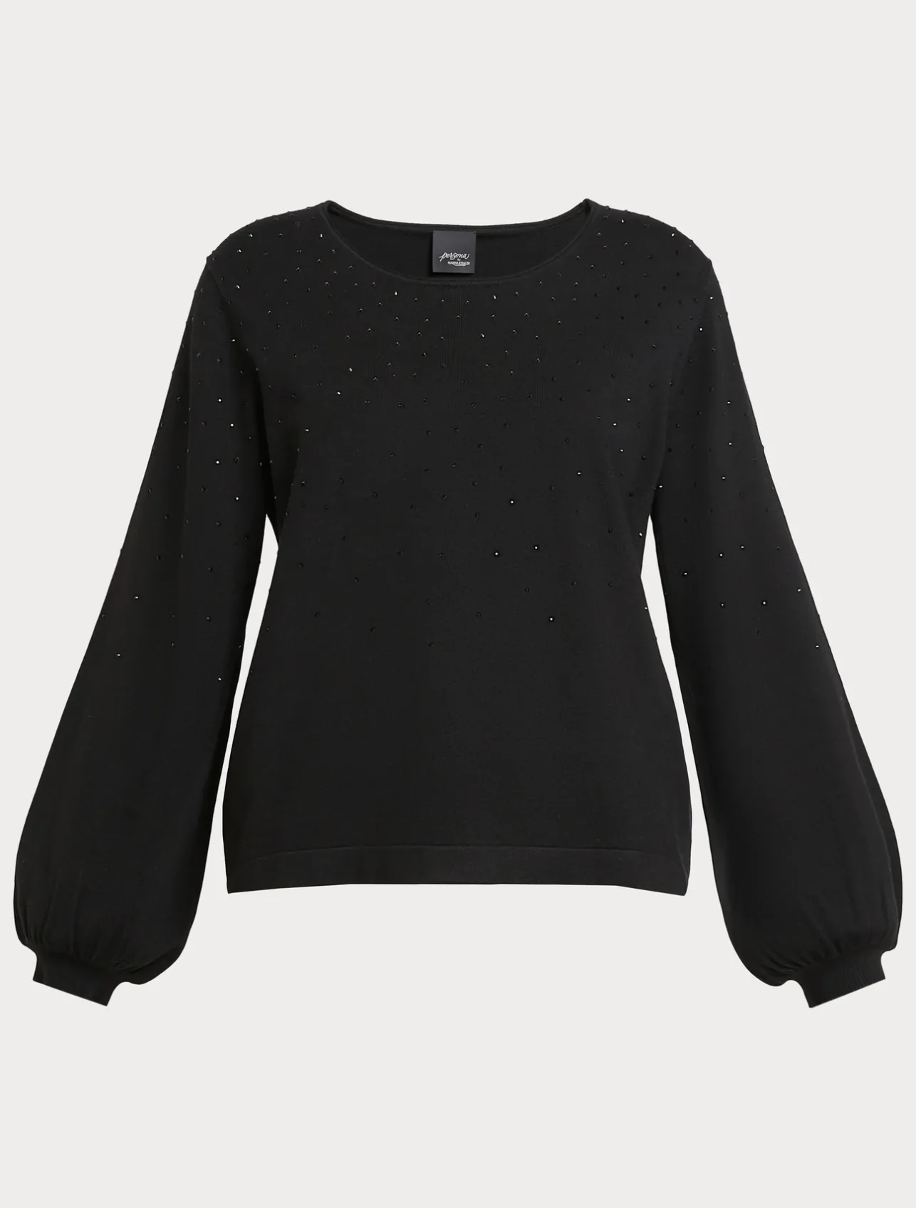 Fashion Marina Rinaldi Stretch viscose jumper BLACK
