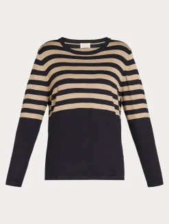 Online Marina Rinaldi Stretch viscose jumper MIDNIGHTBLUE