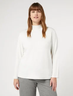 Hot Marina Rinaldi Stretch viscose sweater WHITE