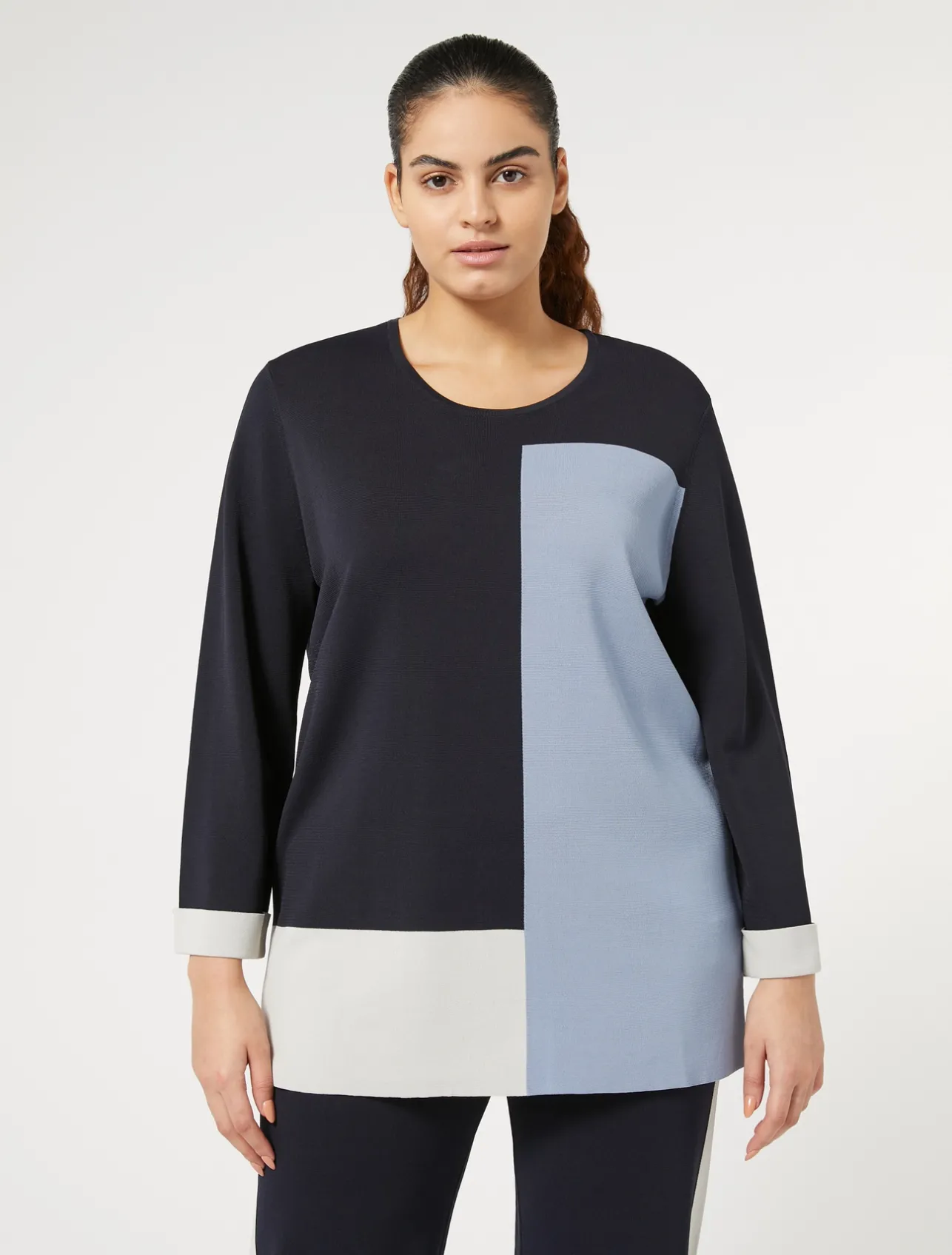 Hot Marina Rinaldi Stretch viscose sweater MIDNIGHTBLUE