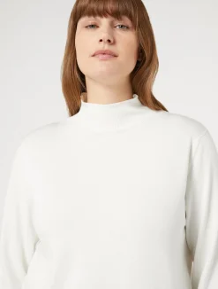 Hot Marina Rinaldi Stretch viscose sweater WHITE