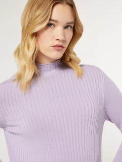 Discount Marina Rinaldi Stretch viscose sweater LILAC