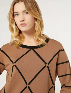 Hot Marina Rinaldi Stretch viscose sweater BISCUIT