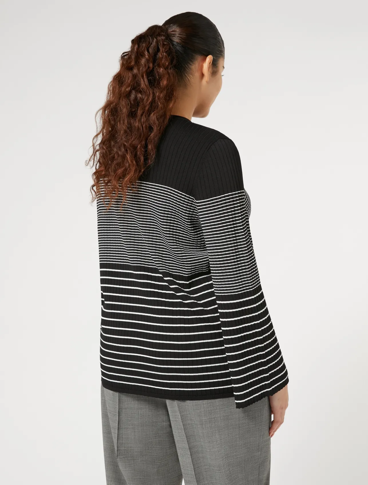 Best Marina Rinaldi Stretch viscose sweater BLACKWHITE