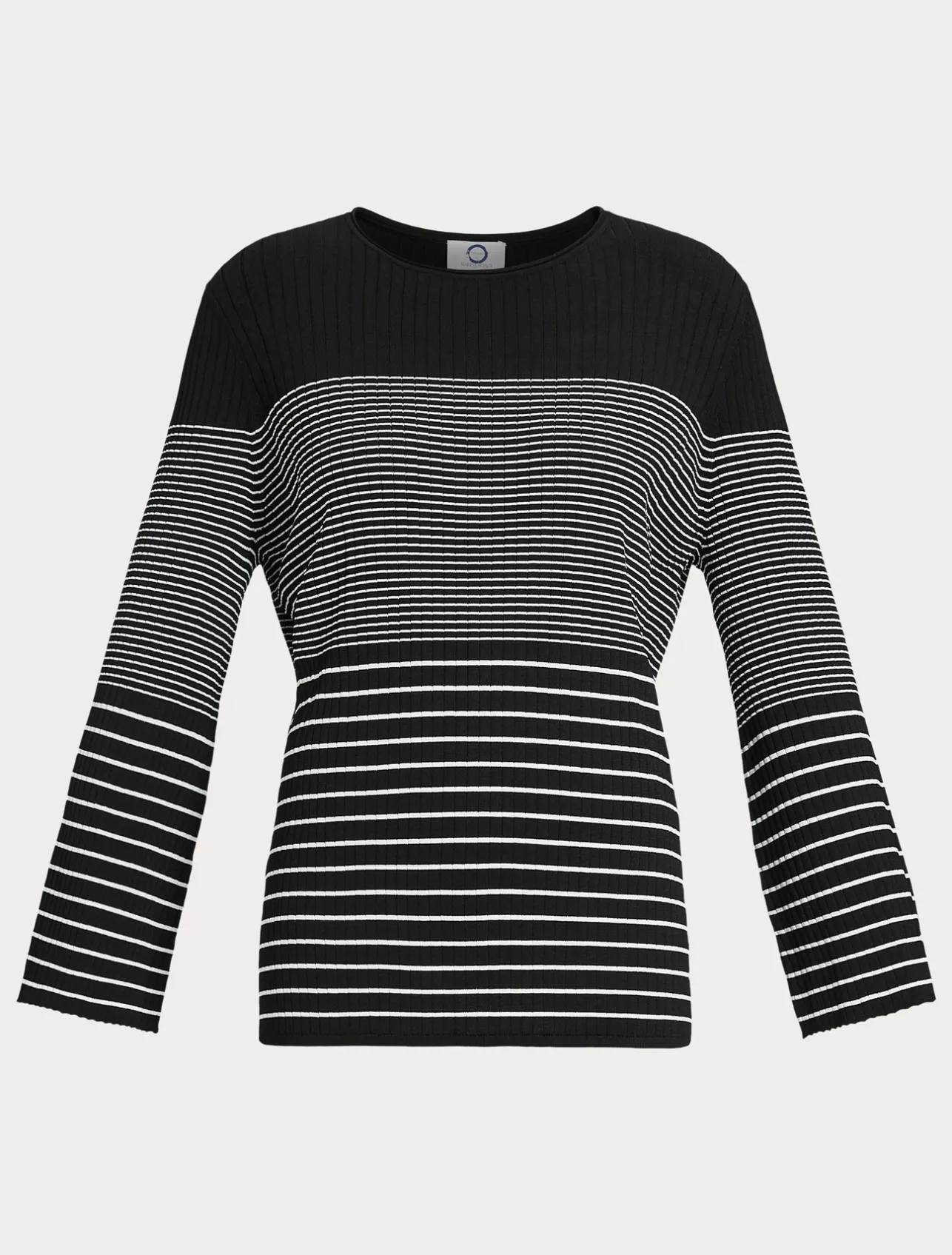 Best Marina Rinaldi Stretch viscose sweater BLACKWHITE