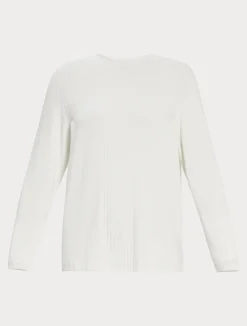 Clearance Marina Rinaldi Stretch viscose sweater WHITE