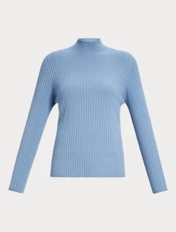 Online Marina Rinaldi Stretch viscose sweater LIGHTBLUE