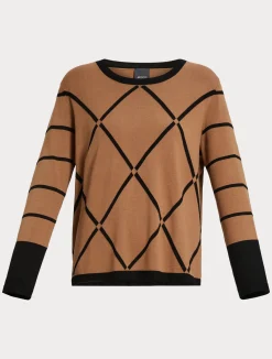 Hot Marina Rinaldi Stretch viscose sweater BISCUIT