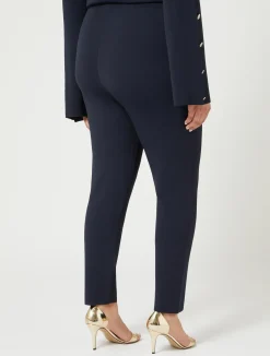 Discount Marina Rinaldi Stretch viscose trousers MIDNIGHTBLUE