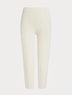 Fashion Marina Rinaldi Stretch viscose trousers IVORY
