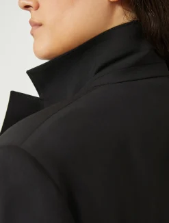 Clearance Marina Rinaldi Stretch wool canvas blazer BLACK