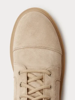 Discount Marina Rinaldi Suede combat boots BEIGE