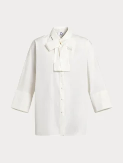 Best Marina Rinaldi Taffeta shirt WHITE