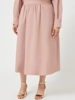 Best Marina Rinaldi Taffeta skirt ANTIQUEROSE