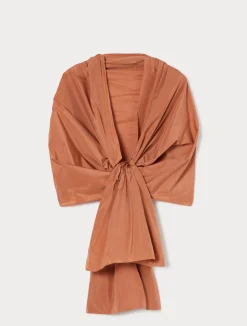 New Marina Rinaldi Taffeta stole MELON