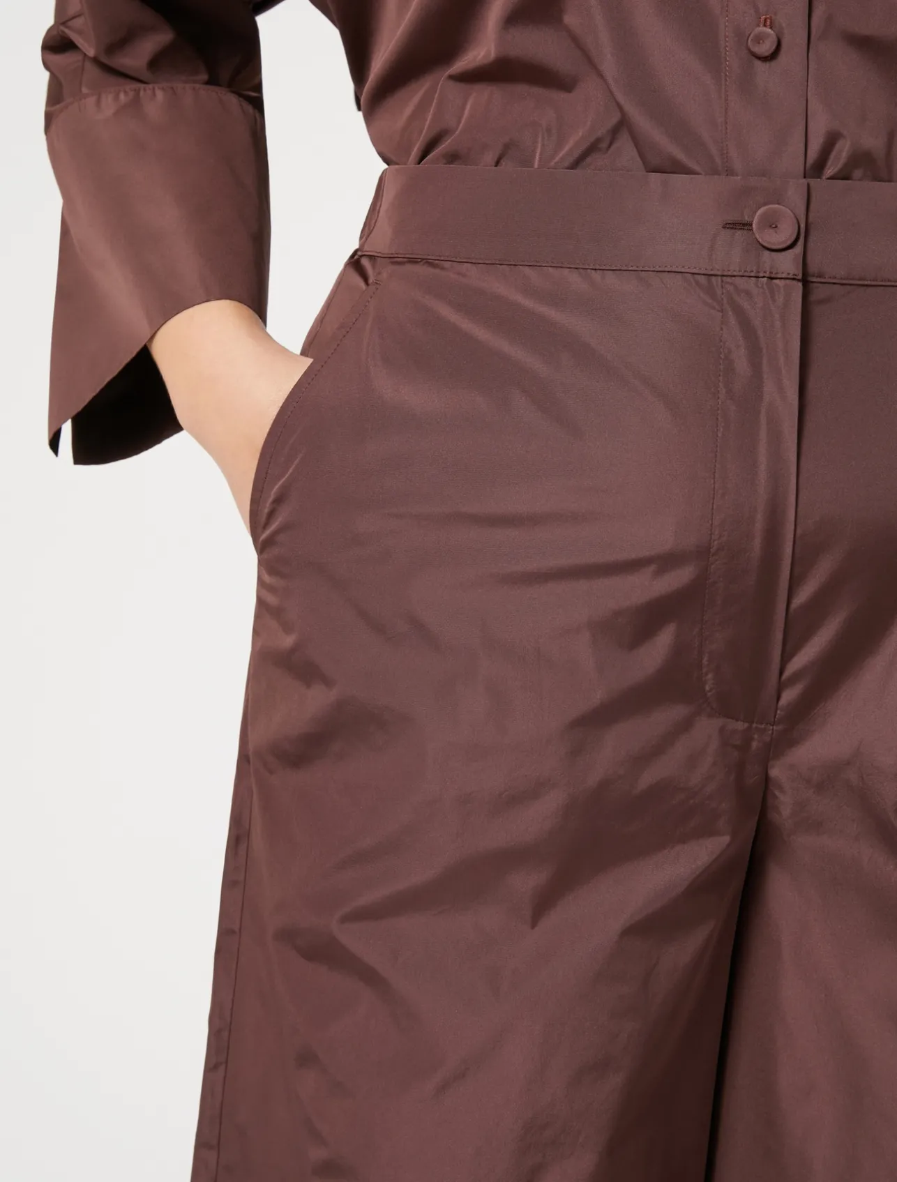 Discount Marina Rinaldi Taffeta trousers FARD