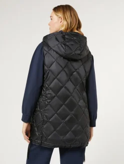 Fashion Marina Rinaldi Technical fabric gilet ULTRAMARINE