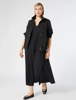 Discount Marina Rinaldi Technical jersey dress BLACK