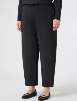 Sale Marina Rinaldi Technical jersey trousers BLACK