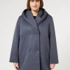 Fashion Marina Rinaldi Technical satin padded jacket MIDNIGHTBLUE