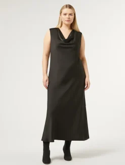 Discount Marina Rinaldi Technical-fabric dress BLACK