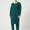 Clearance Marina Rinaldi Technical-fabric dress DARKGREEN