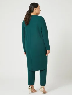 Clearance Marina Rinaldi Technical-fabric dress DARKGREEN