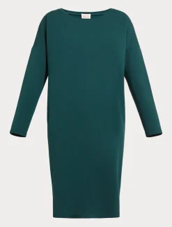 Clearance Marina Rinaldi Technical-fabric dress DARKGREEN