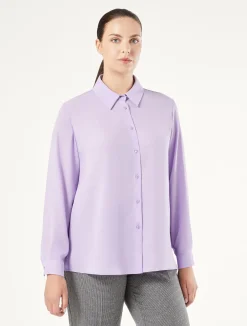New Marina Rinaldi Technical-fabric shirt MAUVE