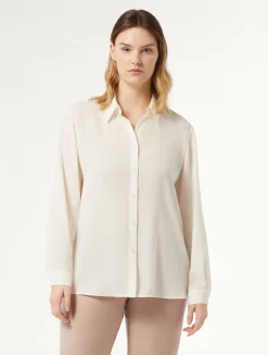 Fashion Marina Rinaldi Technical-fabric shirt MILK