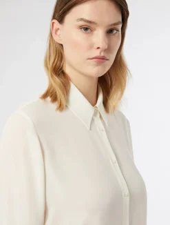 Fashion Marina Rinaldi Technical-fabric shirt MILK