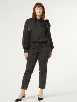 Clearance Marina Rinaldi Technical-fabric shirt BLACK