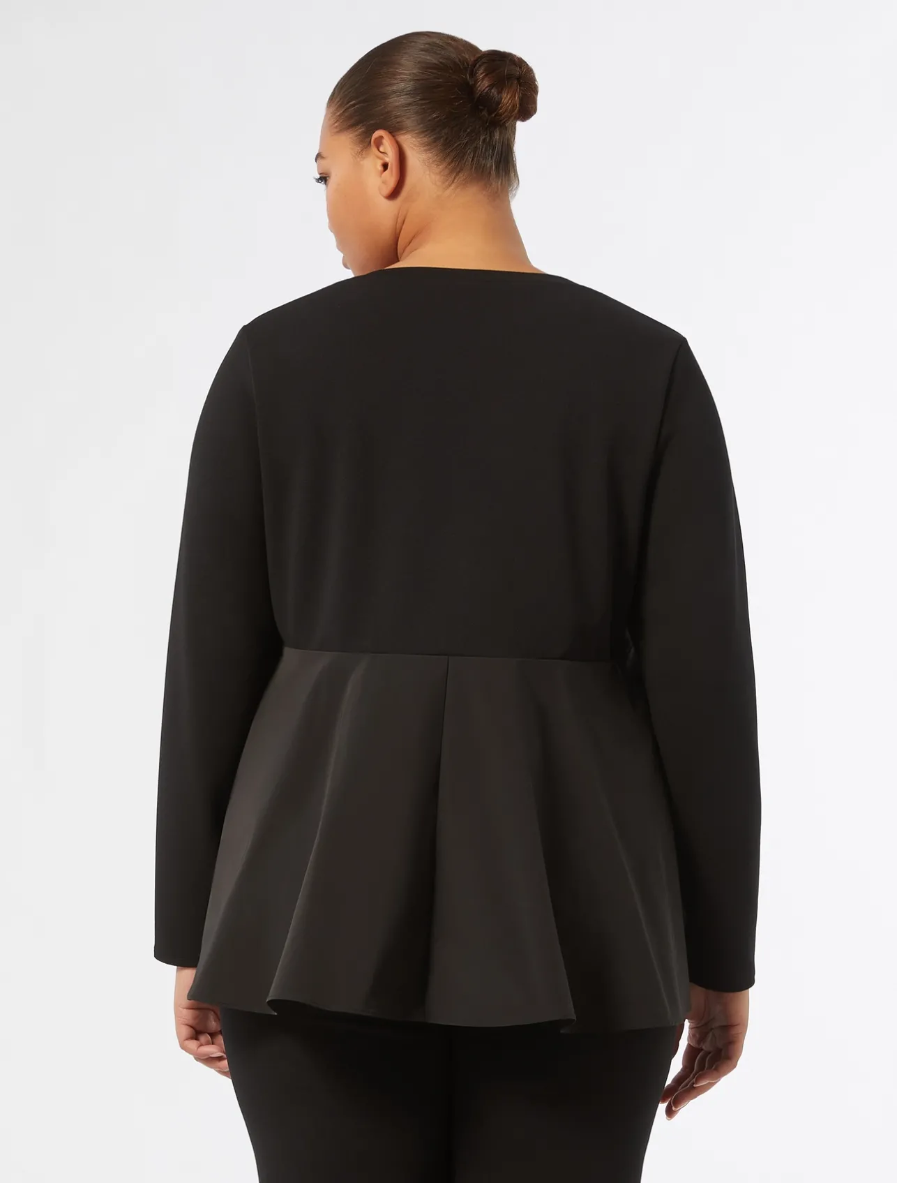 Online Marina Rinaldi Technical-fabric sweatshirt BLACK