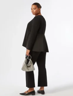 Online Marina Rinaldi Technical-fabric sweatshirt BLACK