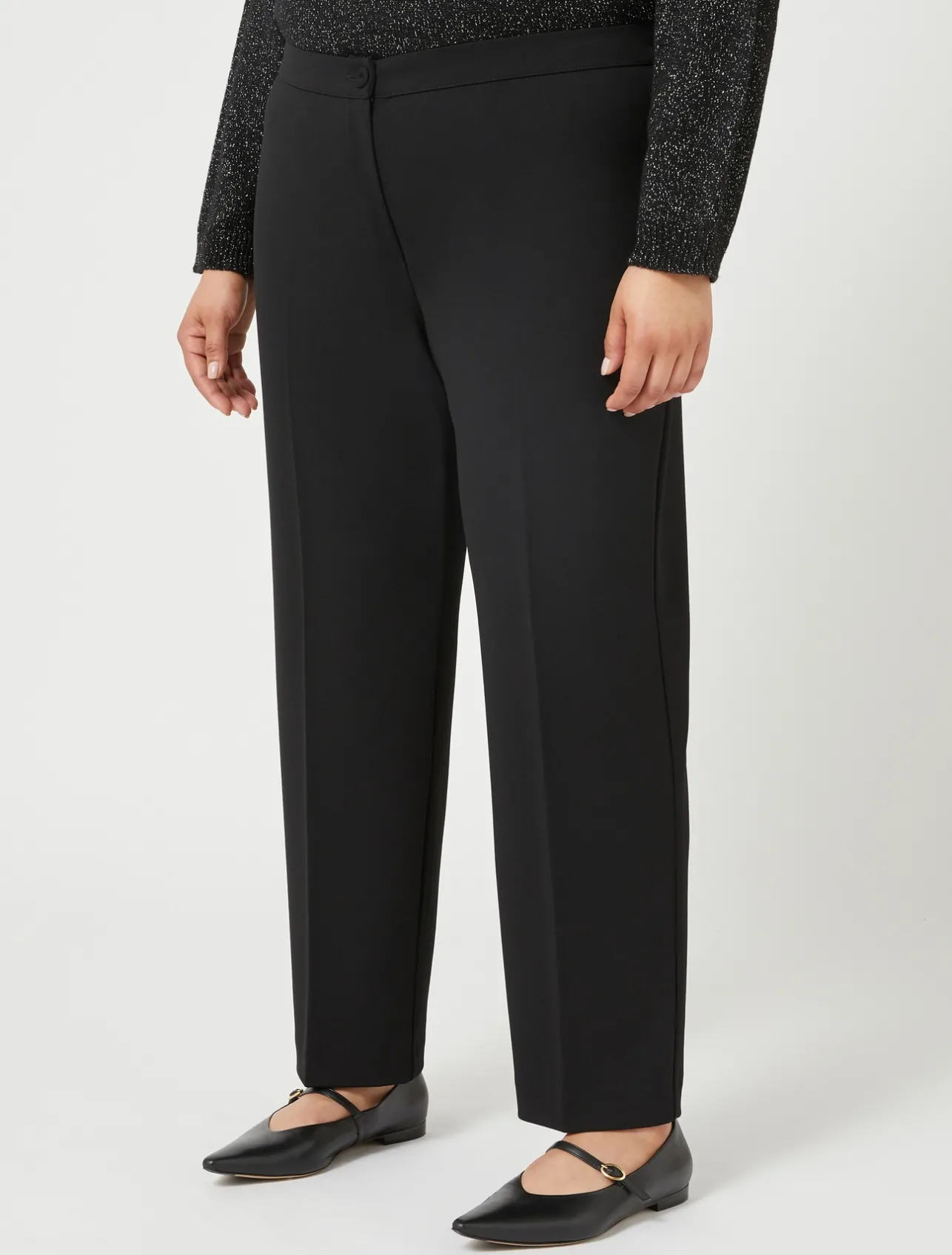 Discount Marina Rinaldi Technical-fabric trousers BLACK