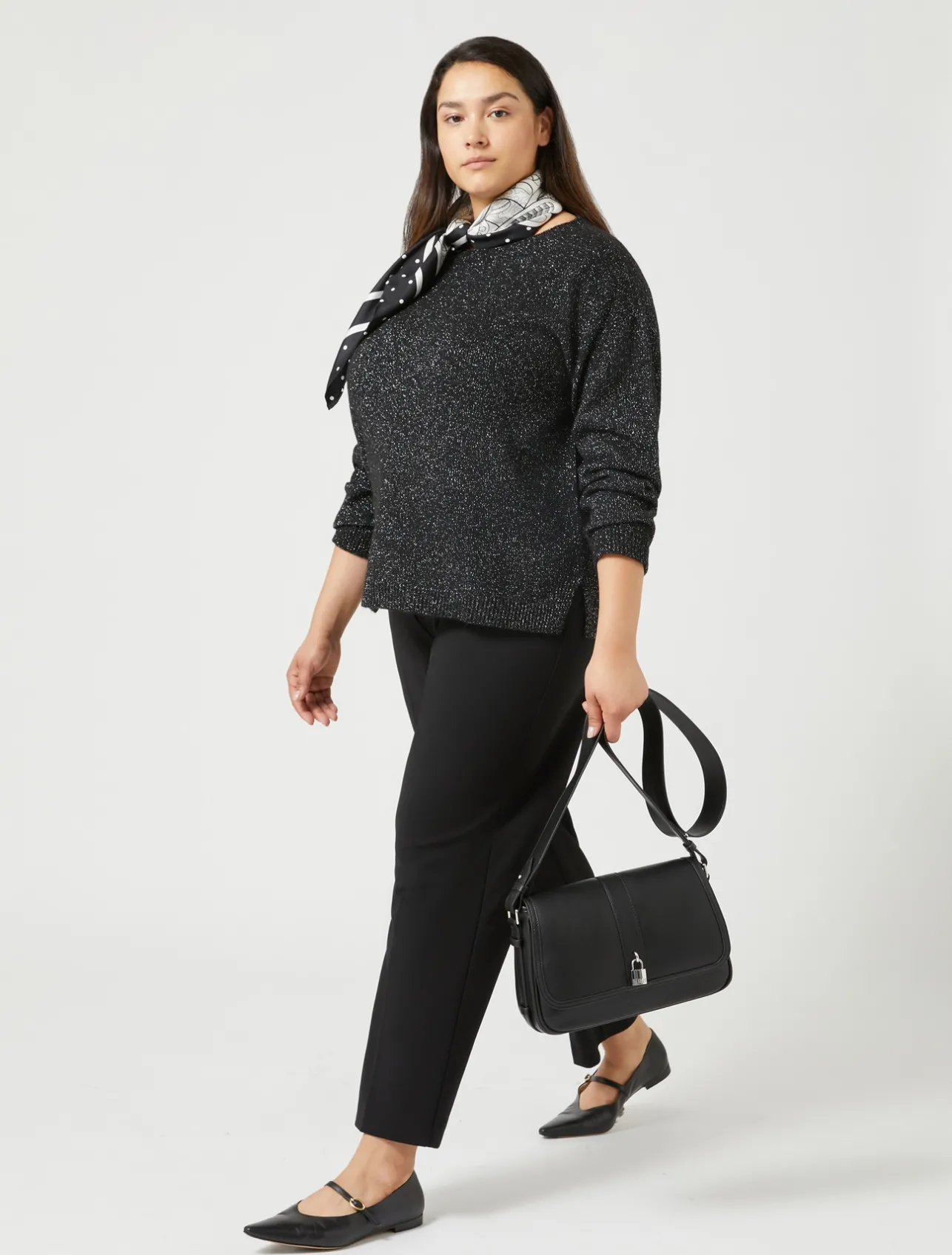 Discount Marina Rinaldi Technical-fabric trousers BLACK