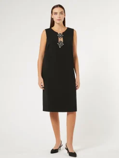 New Marina Rinaldi Triacetate cady dress BLACK