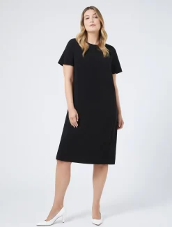 Hot Marina Rinaldi Triacetate cady dress BLACK