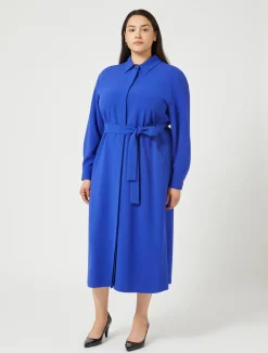 Outlet Marina Rinaldi Triacetate cady dress BLUEPURPLE