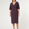 New Marina Rinaldi Triacetate cady dress BORDEAUX