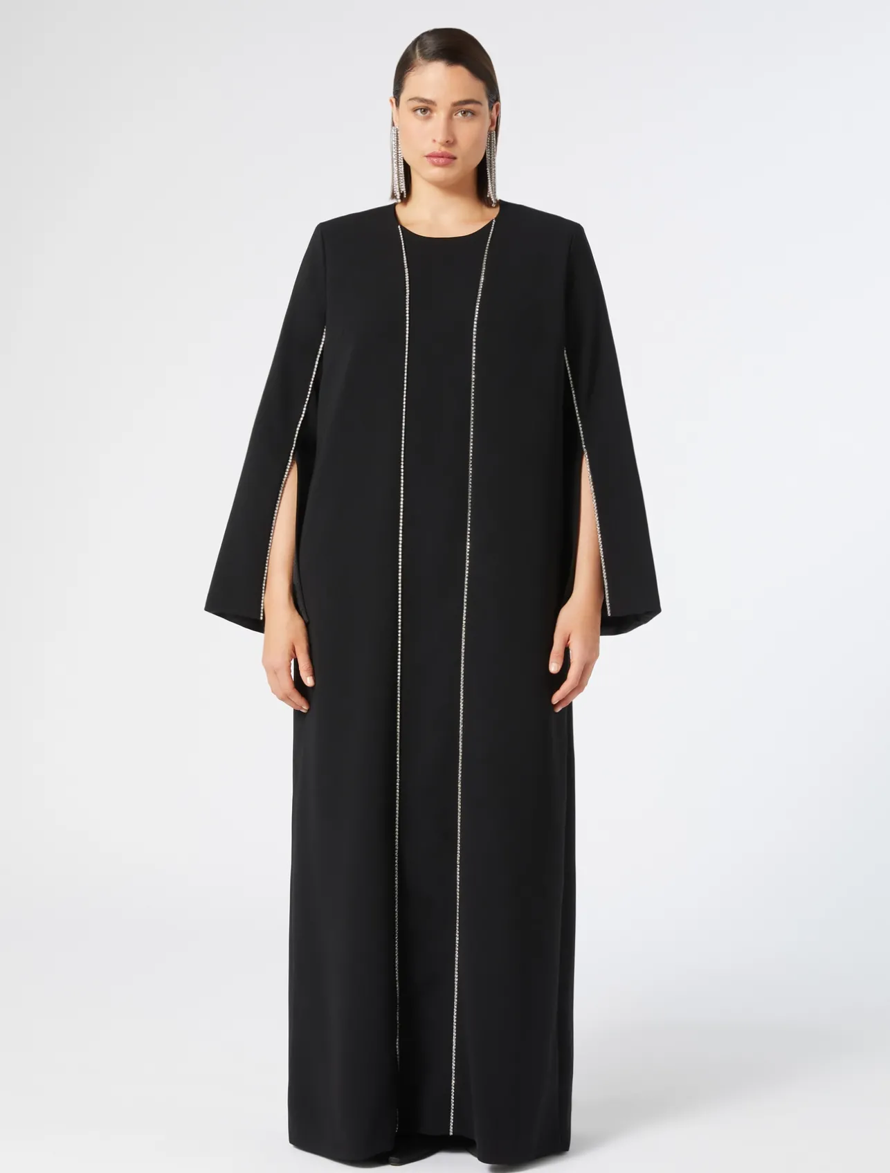 New Marina Rinaldi Triacetate cady dress BLACK