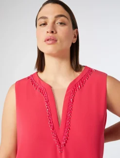 Sale Marina Rinaldi Triacetate cady dress FUCHSIA